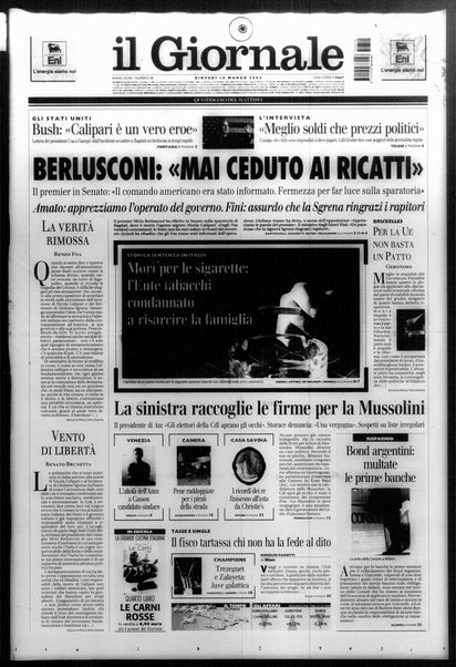 Il giornale : quotidiano del mattino